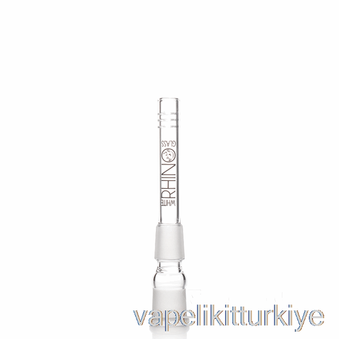 Vape Likit Beyaz Gergedan 19/19 Cam Alt Gövde 4 Inç